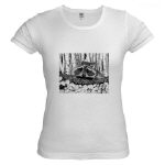 Raccoon Pen and Ink Jr. Baby Doll T-Shirt by NANCE